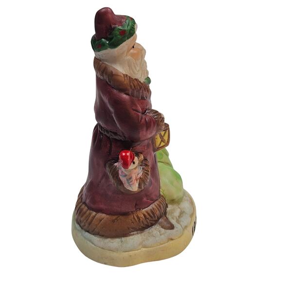 Vintage Santa Ceramic Hand Painted Figurine Santa 1900 RSVP Plus Pomotions #9902 - Picture 6 of 7